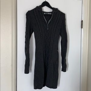 Athleta Hut-to-Hut Hooded Bodycon Sweater Dress
